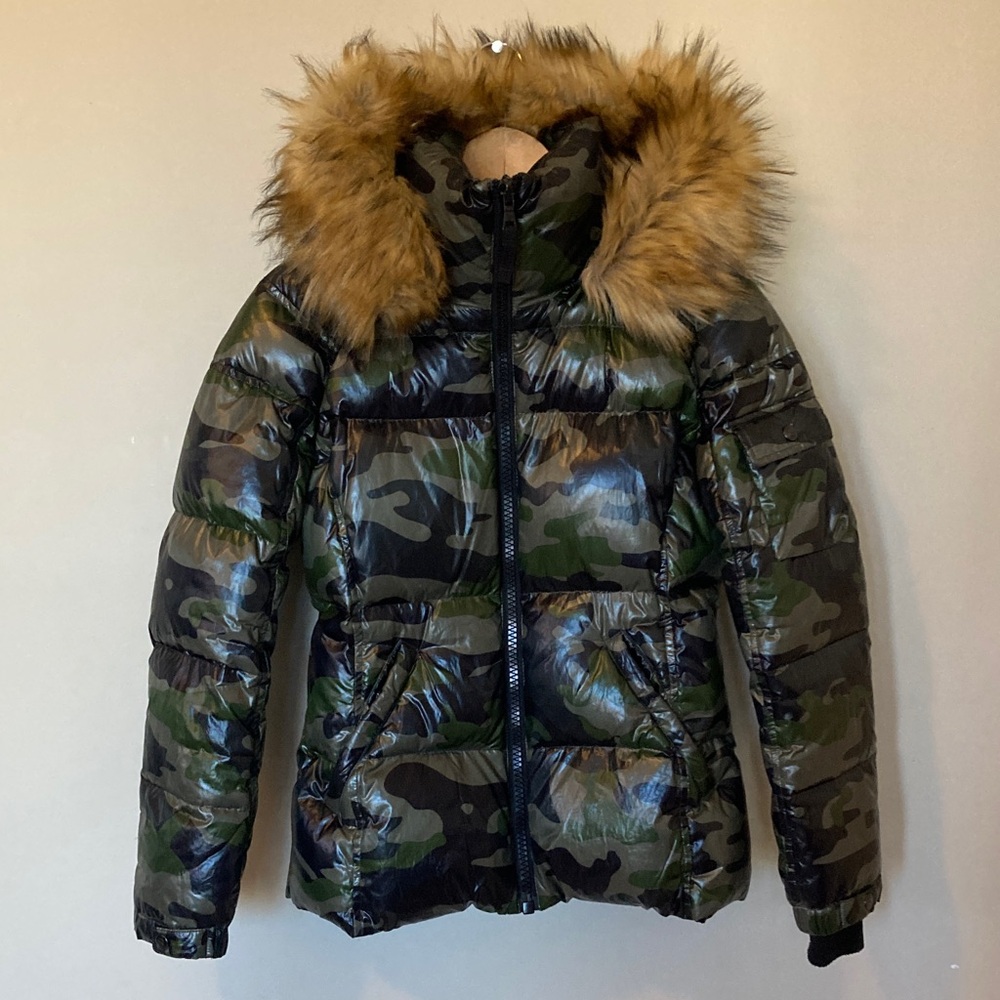 VGUC S13 Kylie Camouflage Down Puffer Jacket S